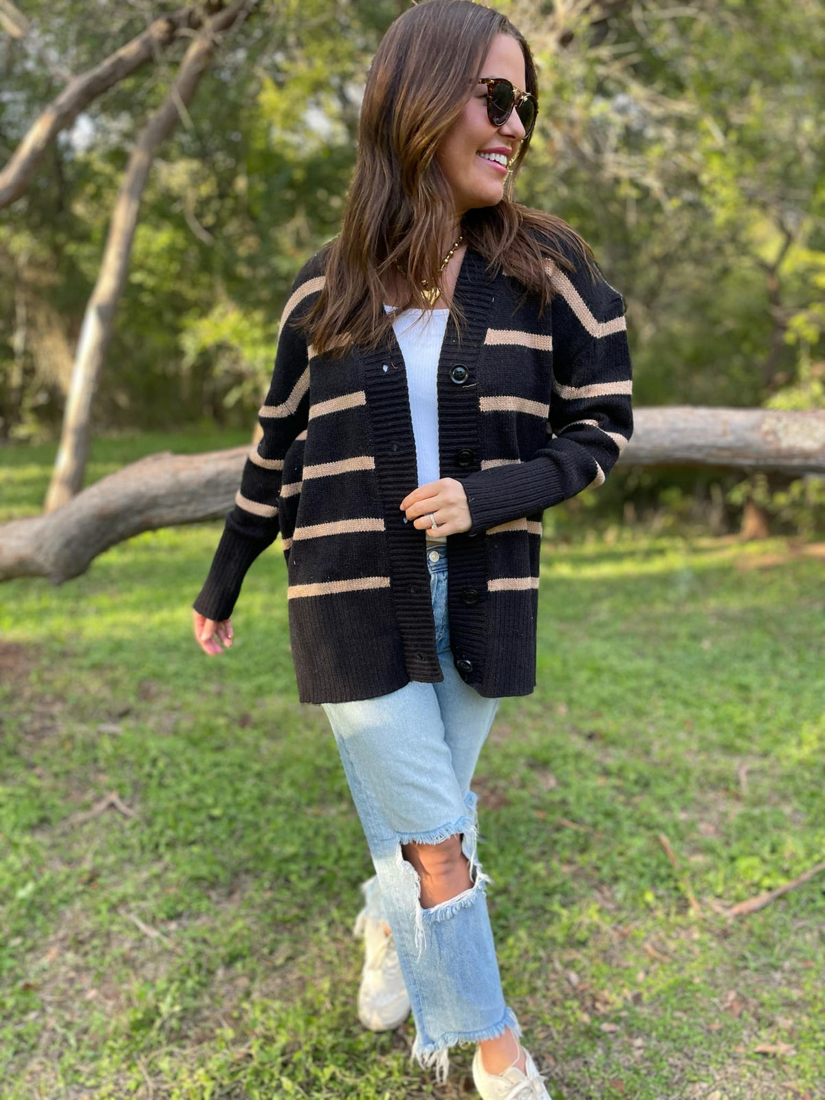 PREORDER: Brooks Striped Cardigan