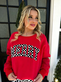 PREORDER: Merry Checkered Sweatshirt