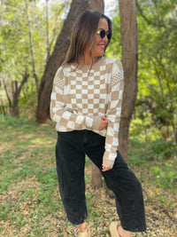 PREORDER: All Checkered Out Sweater in Four Colors