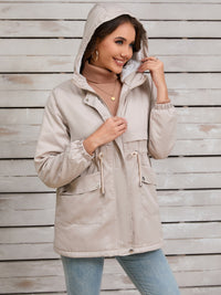 Ariella Drawstring Hooded Jacket