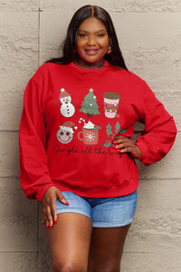 Jingle All The Way Sweatshirt In Multi Colors