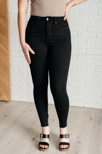 Nicole Tummy Control Skinny Jeans in Black