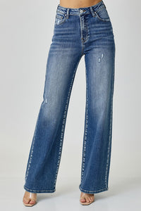 High Waist Jeans with Pockets