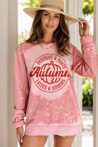 Autumn Graphic Long Sleeve Sweatshirt