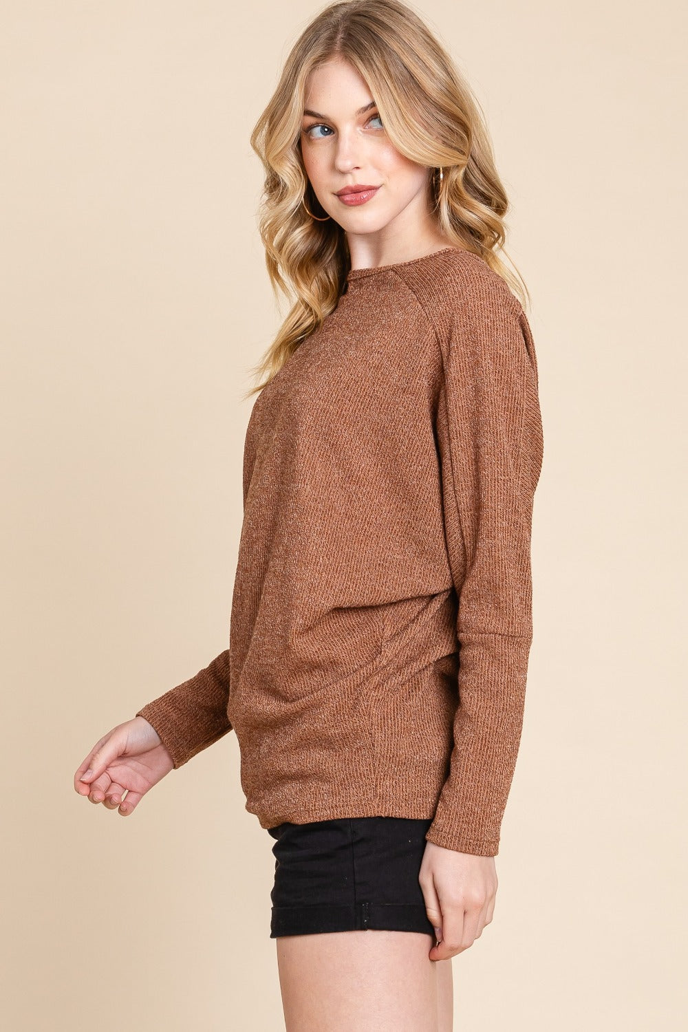 Olivia Drop Shoulder Knit Top