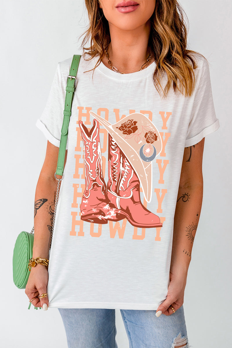 Howdy Graphic Short Sleeve Tee