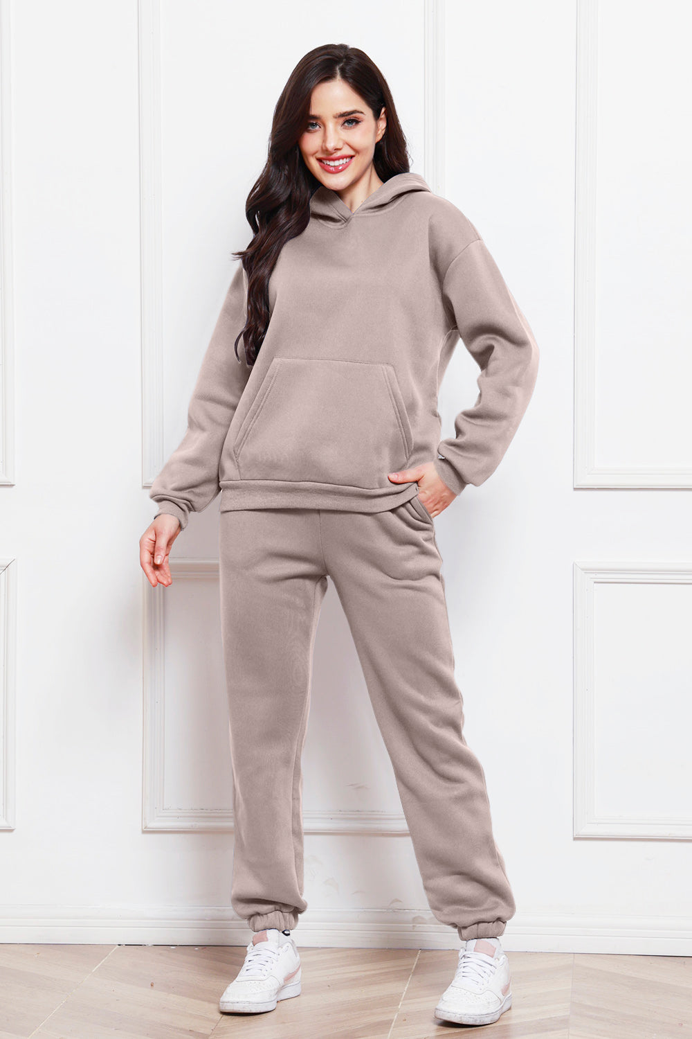 June George Hoodie and Pants Set In Multi Colors