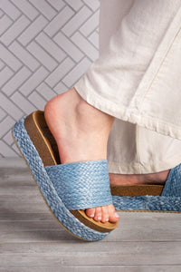 Anna Sandals in Blue