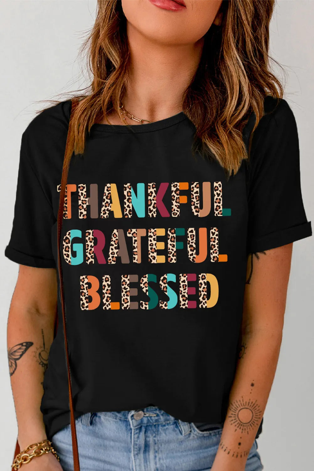 Thankful Grateful Blessed Graphic Tee