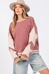 Myla French Terry Star Patch Sweatshirt