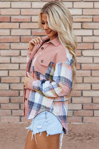 Mackenzie Plaid Button Up Shacket In Multiple Colors