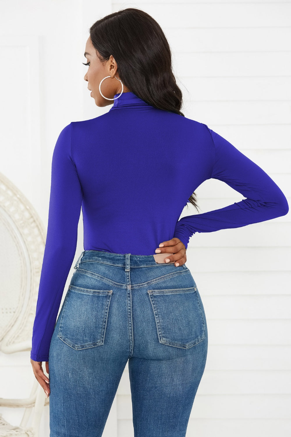 Zara Long Sleeve Turtleneck Bodysuit In 12 Colors