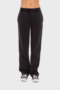 Elastic Waist Fleece Pants with Pockets