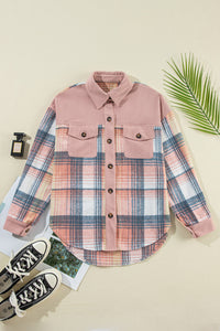 Mackenzie Plaid Button Up Shacket In Multiple Colors