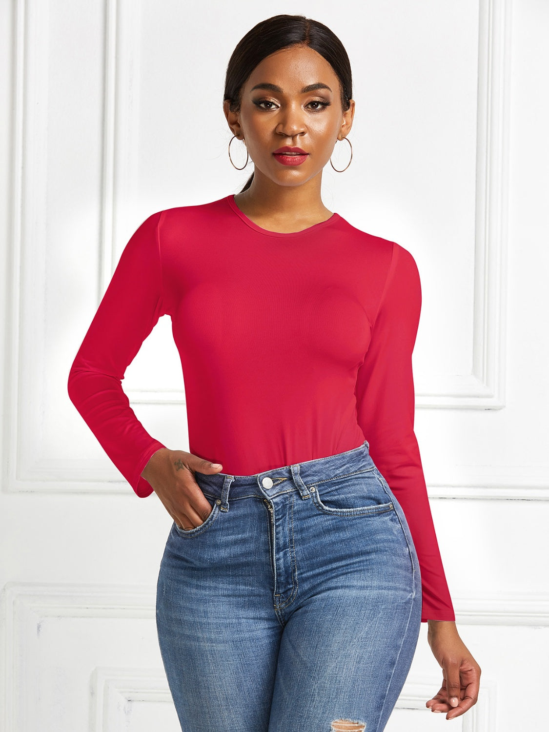 Phoebe Round Neck Bodysuit