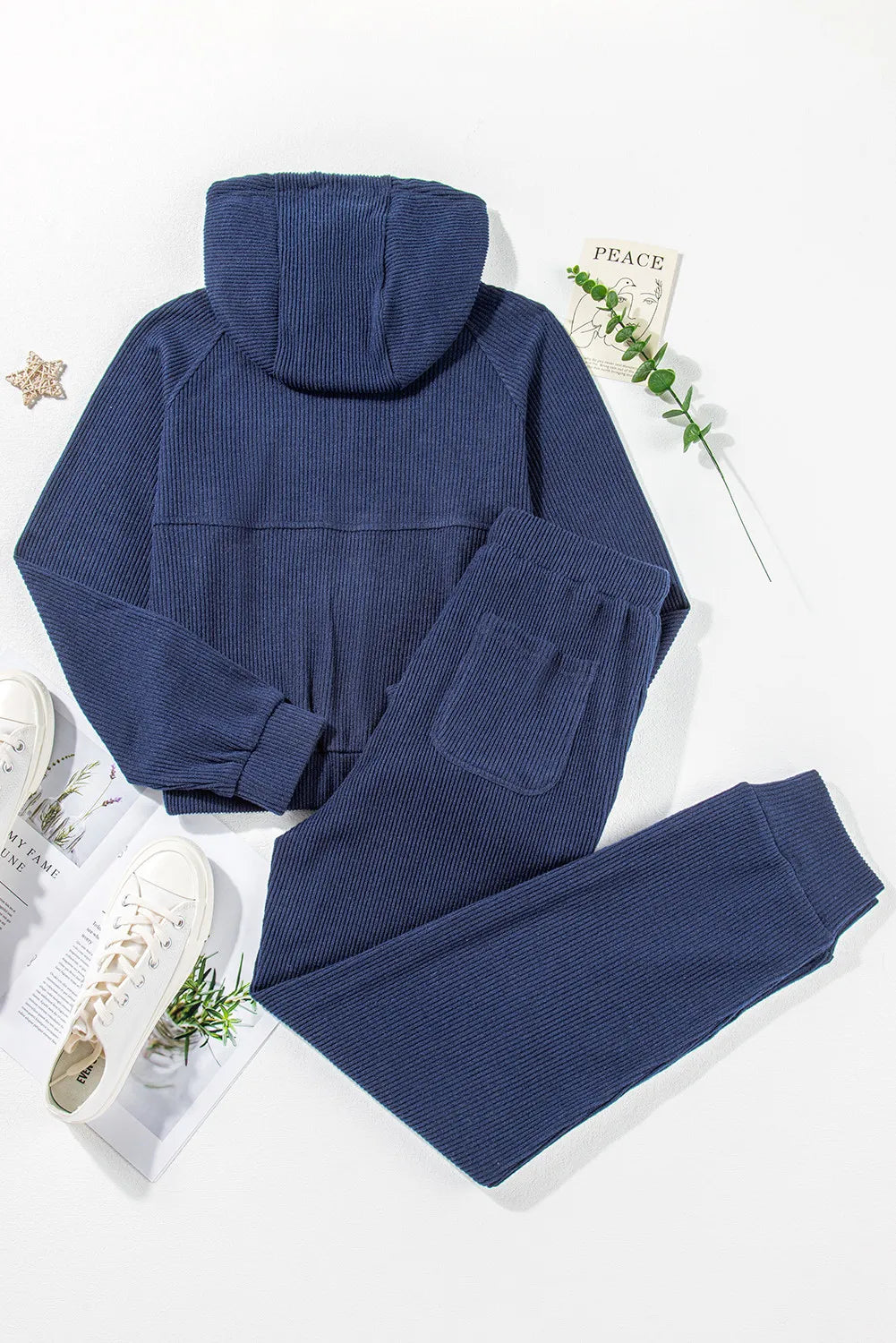 Camilla Drawstring Half Zip Hoodie and Joggers Active Set