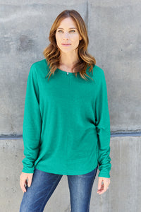 Cady Long Sleeve Top In Multi Colors