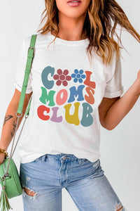 Colorful Cool Moms Club Graphic Tee