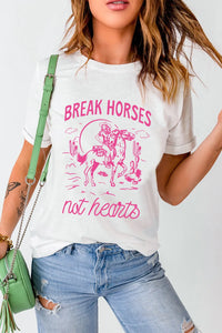 Break Horses Not Hearts Graphic Tee