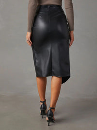 Ivy Twist Detail High Waist Skirt