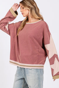 Myla French Terry Star Patch Sweatshirt