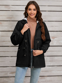 Ariella Drawstring Hooded Jacket