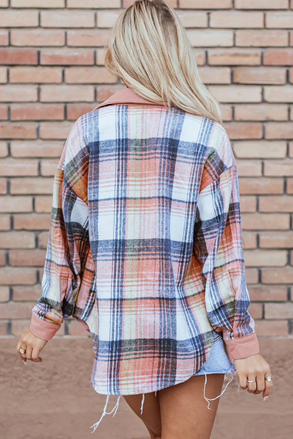 Mackenzie Plaid Button Up Shacket In Multiple Colors