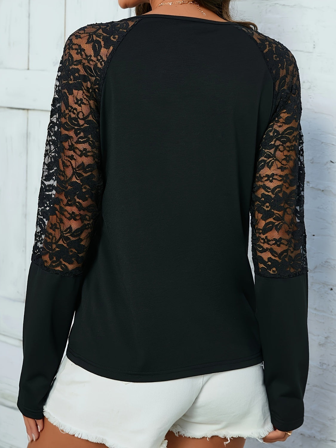 Lace Long Sleeve Blouse