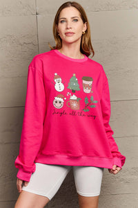 Jingle All The Way Sweatshirt In Multi Colors