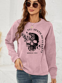 Till Death Do Us Party Graphic Sweatshirt In Multi Colors