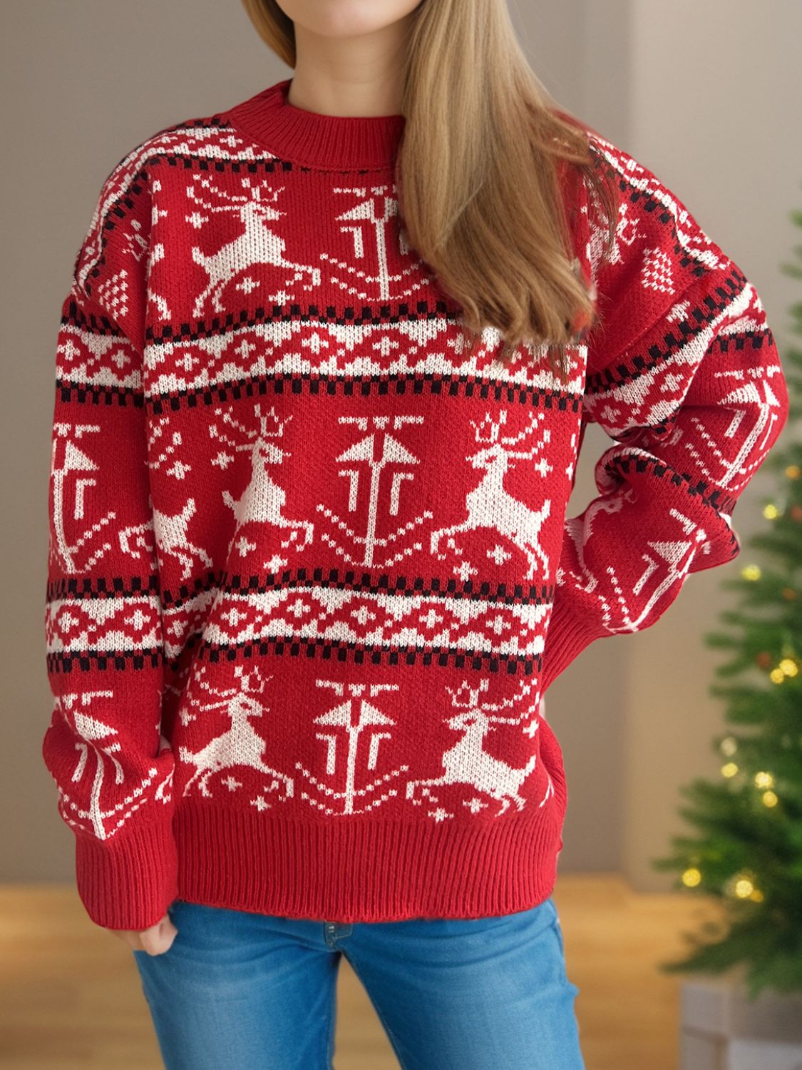 Christmas Round Neck Sweater