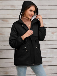 Ariella Drawstring Hooded Jacket