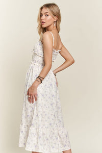 Dana Smocked Floral Sweetheart Neck Cami Dress