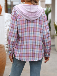 Aurora Plaid Hooded Jacket