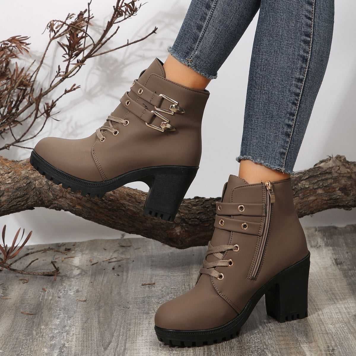 Eliana Block Heel Boots