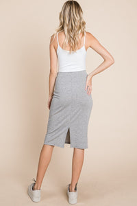 Mila Elastic Waist Pencil Skirt