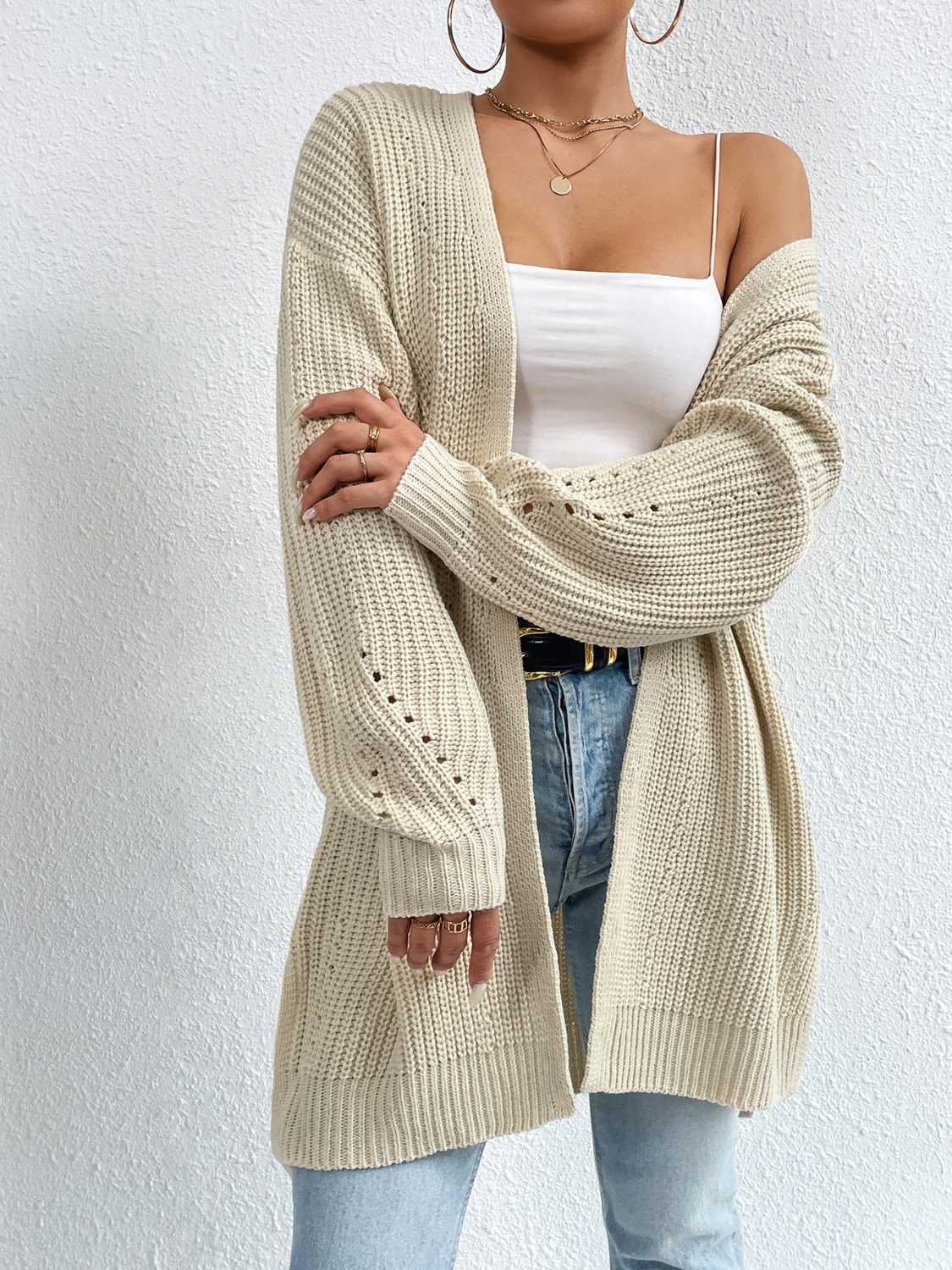 Liliana Shoulder Slit Cardigan