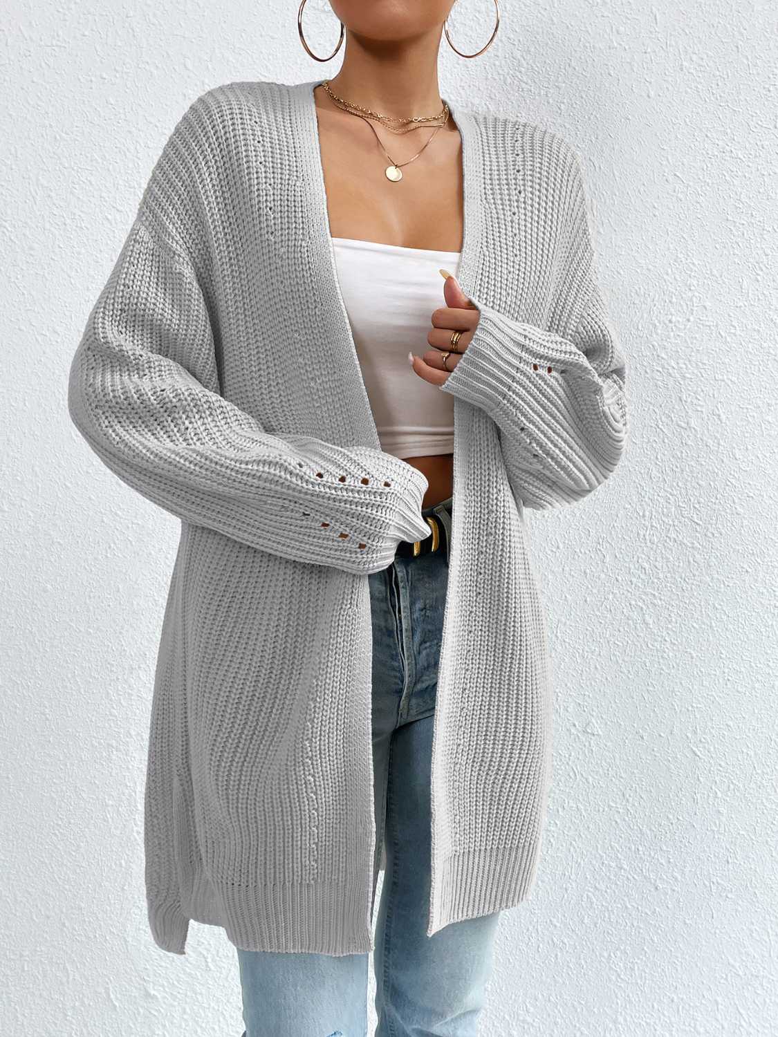 Liliana Shoulder Slit Cardigan