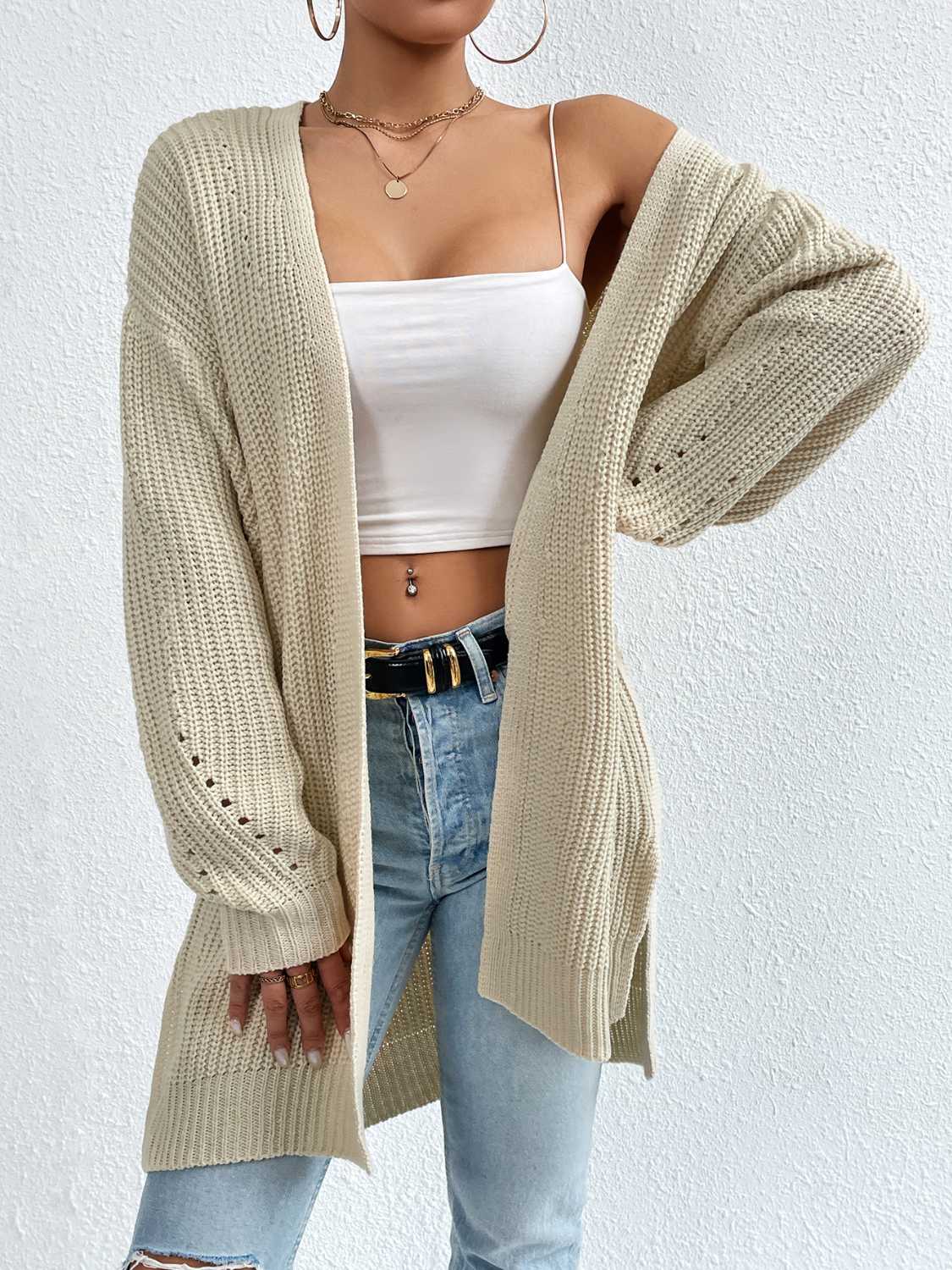 Liliana Shoulder Slit Cardigan