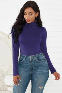 Zara Long Sleeve Turtleneck Bodysuit In 12 Colors