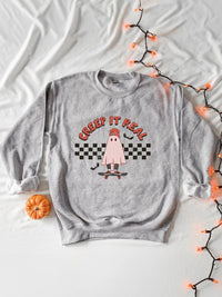 Plus Size Creep It Real Graphic Sweatshirt