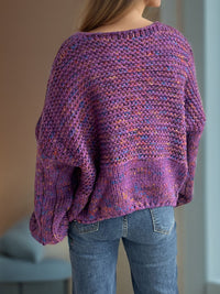 Josie Dropped Shoulder Sweater In Multi Colors