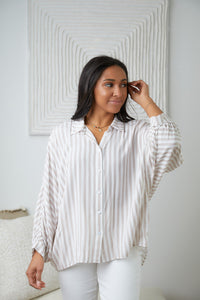 High Standards Striped Button Down