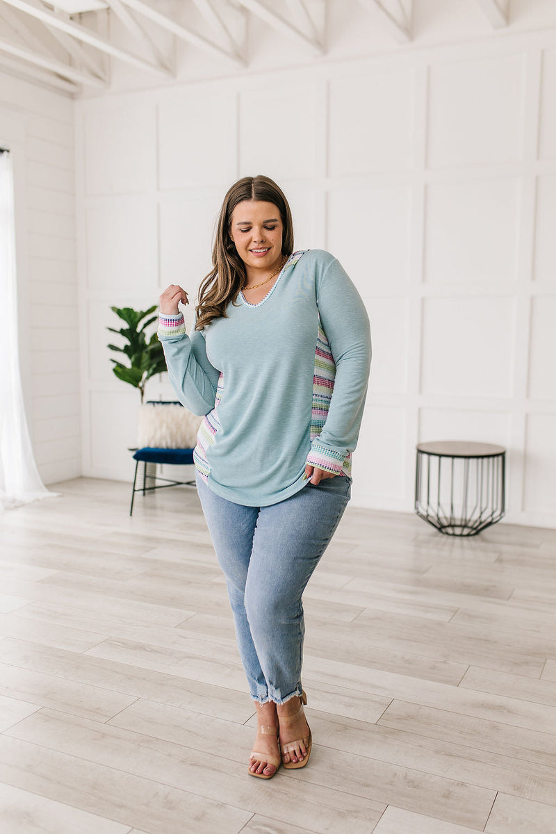 Beach Walk Hoodie in Mint