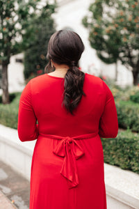 Bri Maxi Dress in Red