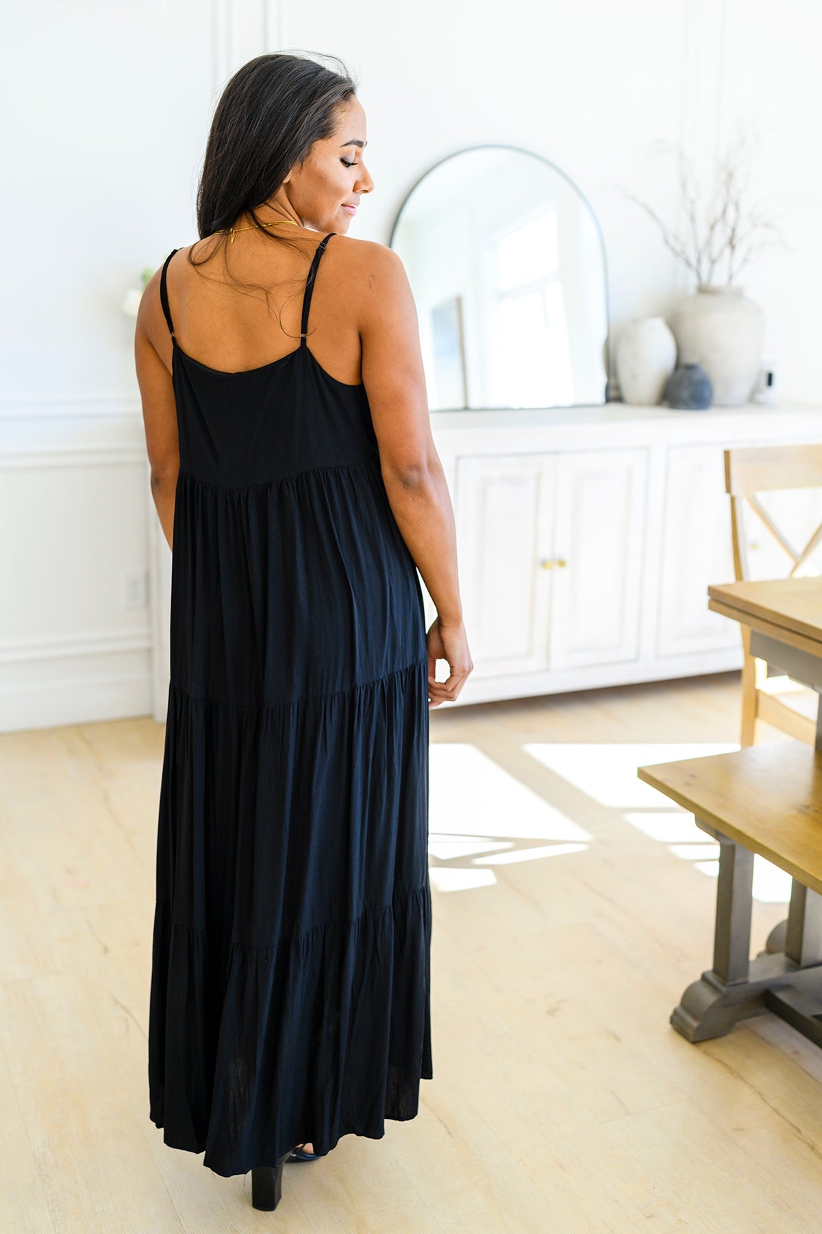 Classically Cool Tiered Maxi Dress