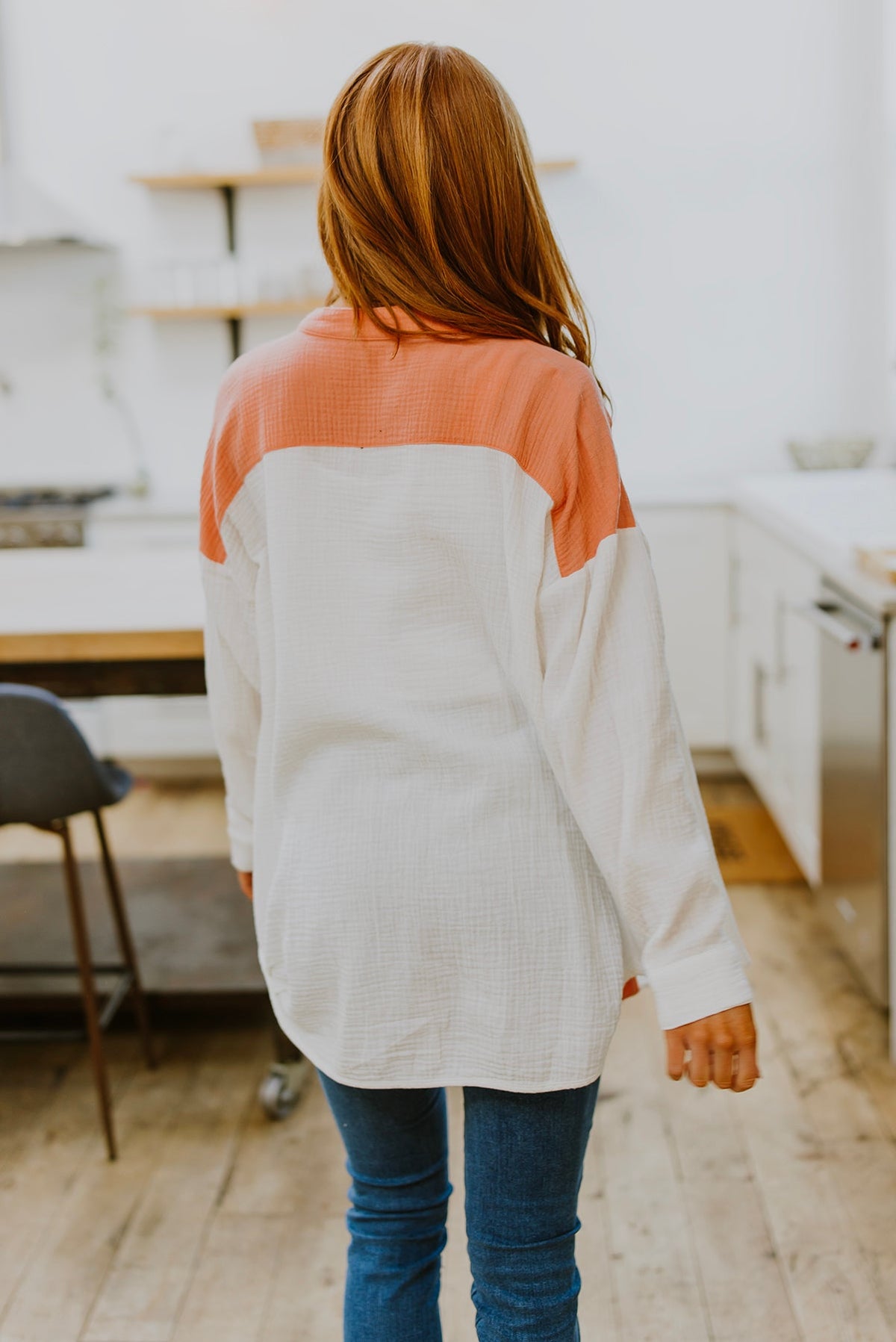 Easy To Love Colorblock Button Up