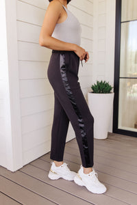 Lysa Satin Stripe Joggers