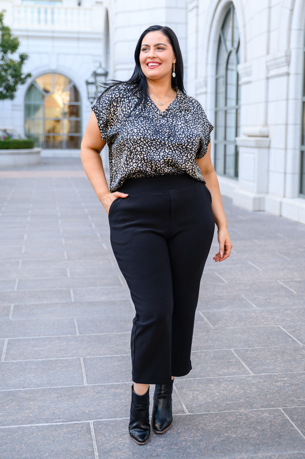 She's Unapologetic Animal Print Button Down