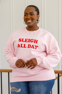 Sleigh All Day Sweatshirt In Pink